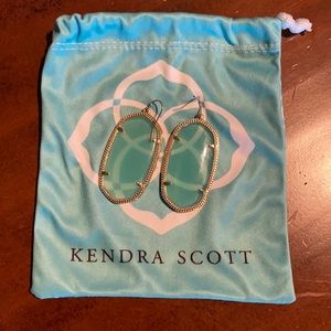 Kendra Scott Danielle Translucent Aqua Gold Ear